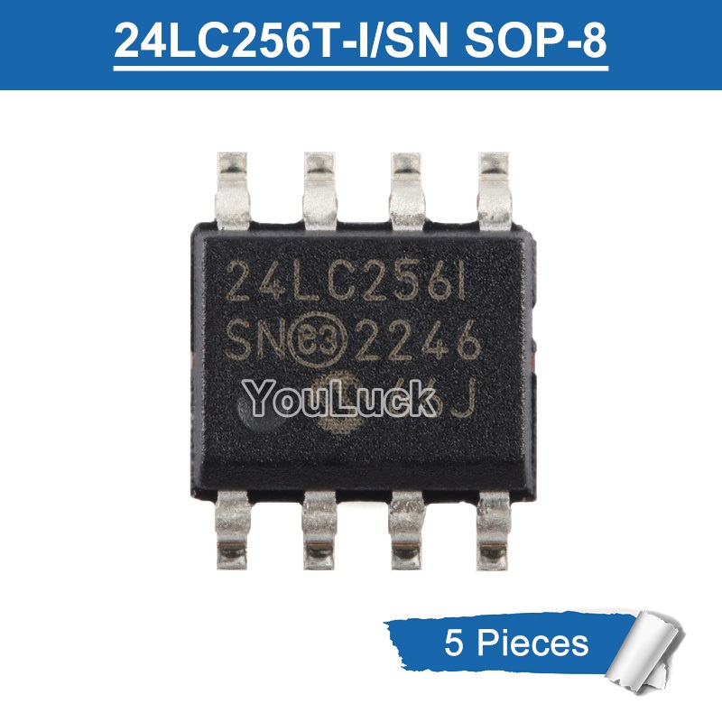 5 Chiếc Chính Hãng 24LC256I 24LC2561 SOP-8 24LC256-I / SN 24LC256T-I / SN 256K I2C CMOS Serial EEPRO