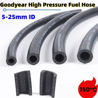 1M-Goodyear Ô Tô Xăng Ống Diesel Động Cơ Ống Nhiên Liệu Áp Lực Cao Chịu Nhiệt Độ Cao Nhiên Liệu Giao Hàng Đen Ống Cao Su ID4mm-25mm