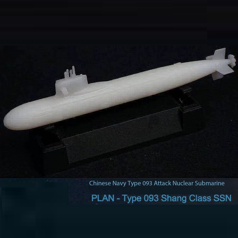 Hải quân Trung Quốc 093, 093A, 093B Tàu ngầm hạt nhân tấn công 1 / 2000 / 1250 Mô hình in 3D nhựa JV