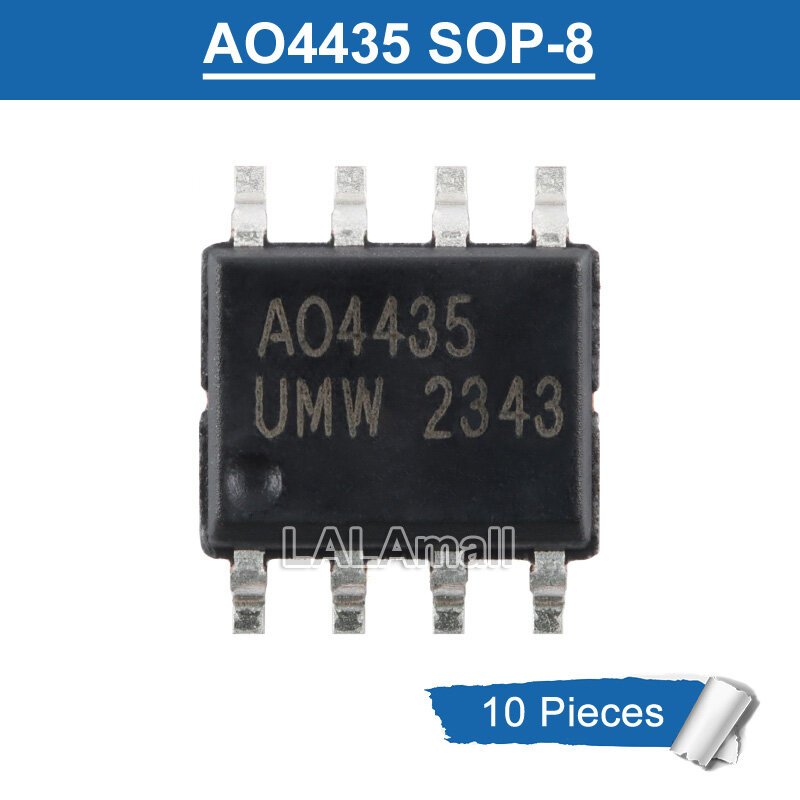 10 chiếc AO4435 4435 SOP-8 30V / 12A MOSFET kênh P Mới