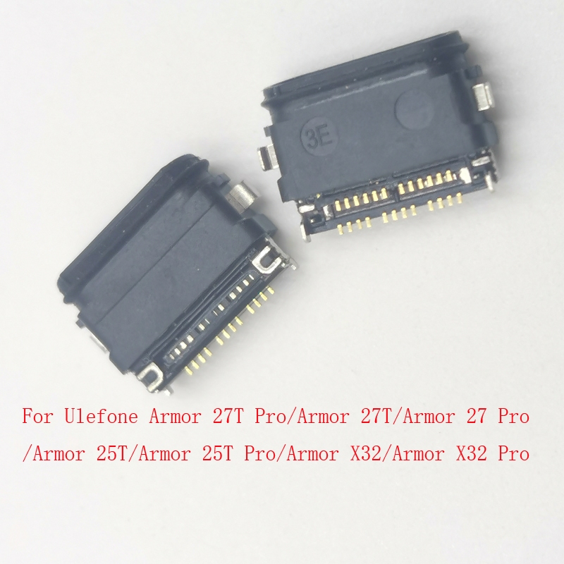 10-50 Chiếc Đầu Nối Cắm USB Cho Ulefone Armor 27T X32 25T Pro 27 Pro Sạc Loại C Đế Sạc Armor27 Armor