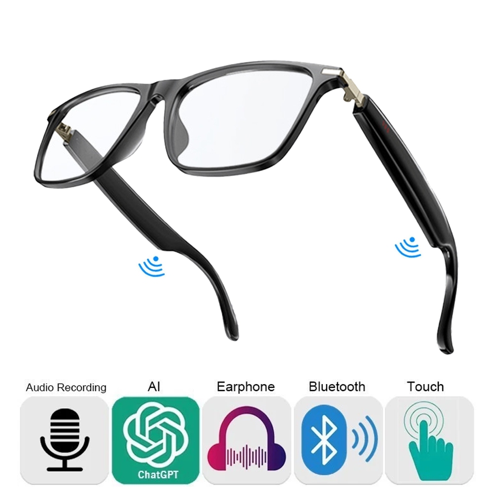 Kính thông minh Bluetooth AI có loa Kính mắt Âm nhạc Kính râm dịch AI