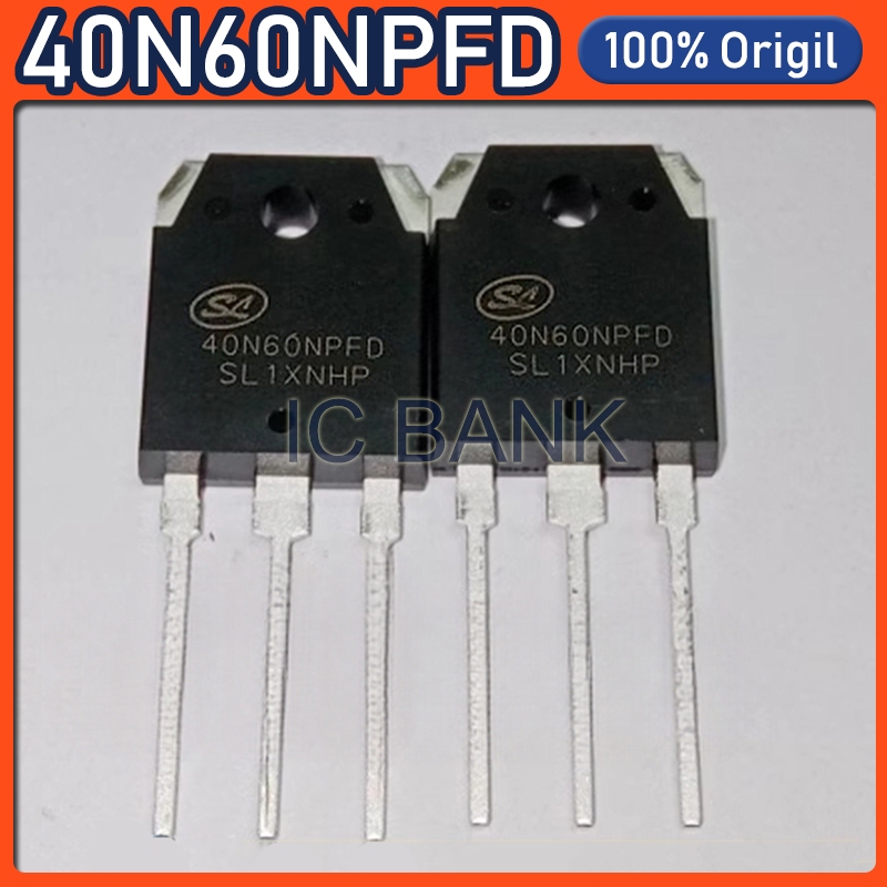2 Chiếc Chính Hãng 40N60NPFD TO-3P SGT40N60NPFD TO3P 40A / 600V IGBT Transistor Mới