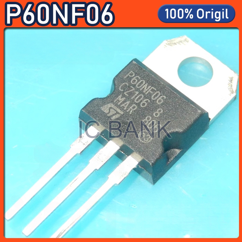 10 Chiếc P60NF06 Chính Hãng TO-220 STP60NF06 60N06 60NF06 TO220 N-channel 60V / 60A MOSFET Transisto