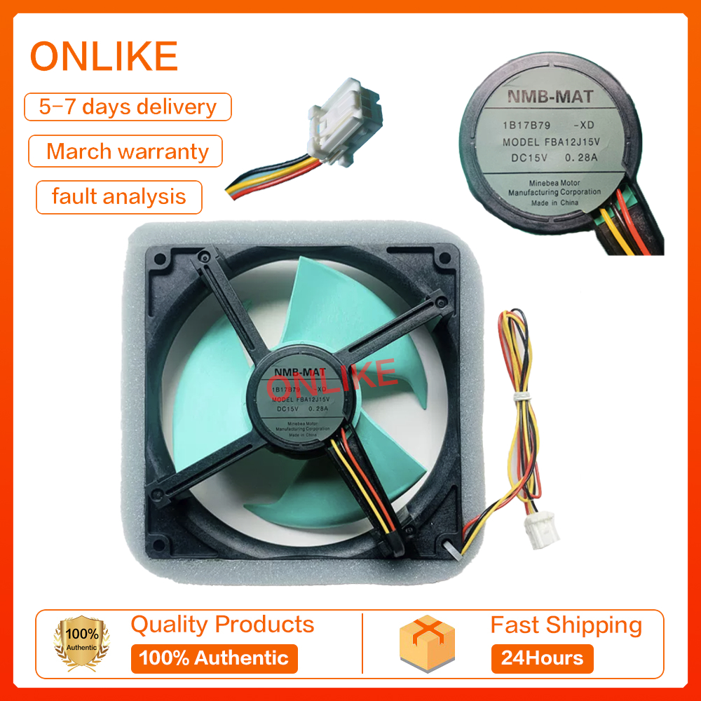 Thích hợp cho quạt làm mát tủ lạnh Sharp / quạt gió / động cơ NMB-FBA12J15V 15V 0.28A