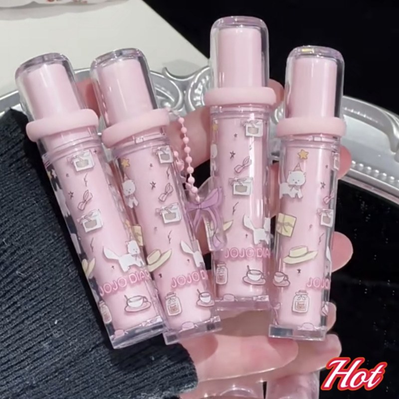 JOJO DIARY / Long DIARY Phim Hoạt Hình Hàn Quốc Cat Mirror Water Gloss Lip Glaze Dưỡng Ẩm Môi Frozen