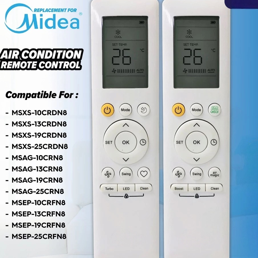 Điều Khiển Từ Xa Cho Midea RG10B (B) / BGEF RG10A (B2S) / BGEF Điều Khiển Từ Xa Không Khí MSMF MSXS-