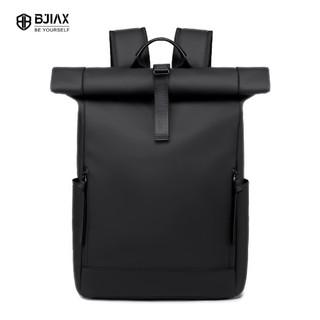 BJIAX Túi đựng Laptop dung tích lớn Nam Ba lô màu đen Túi đi học du lịch (15.6 ")