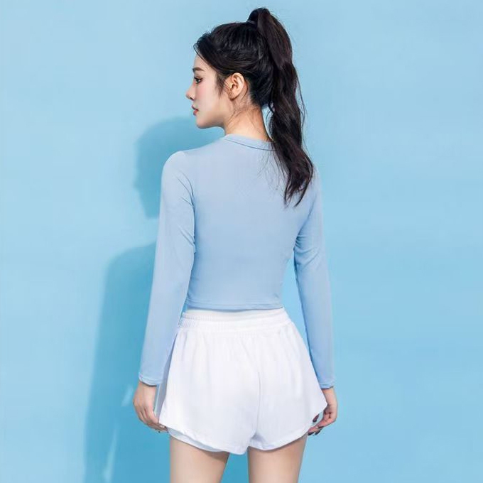 Bộ đồ bơi nữ mới – Hai mảnh, chất liệu chống nắng khô nhanh, màu xanh đen tùy chọn, phong cách Hàn Quốc thời trang – lựa chọn hàng đầu cho nữ đi biển và hồ bơi. | BigBuy360 - bigbuy360.vn