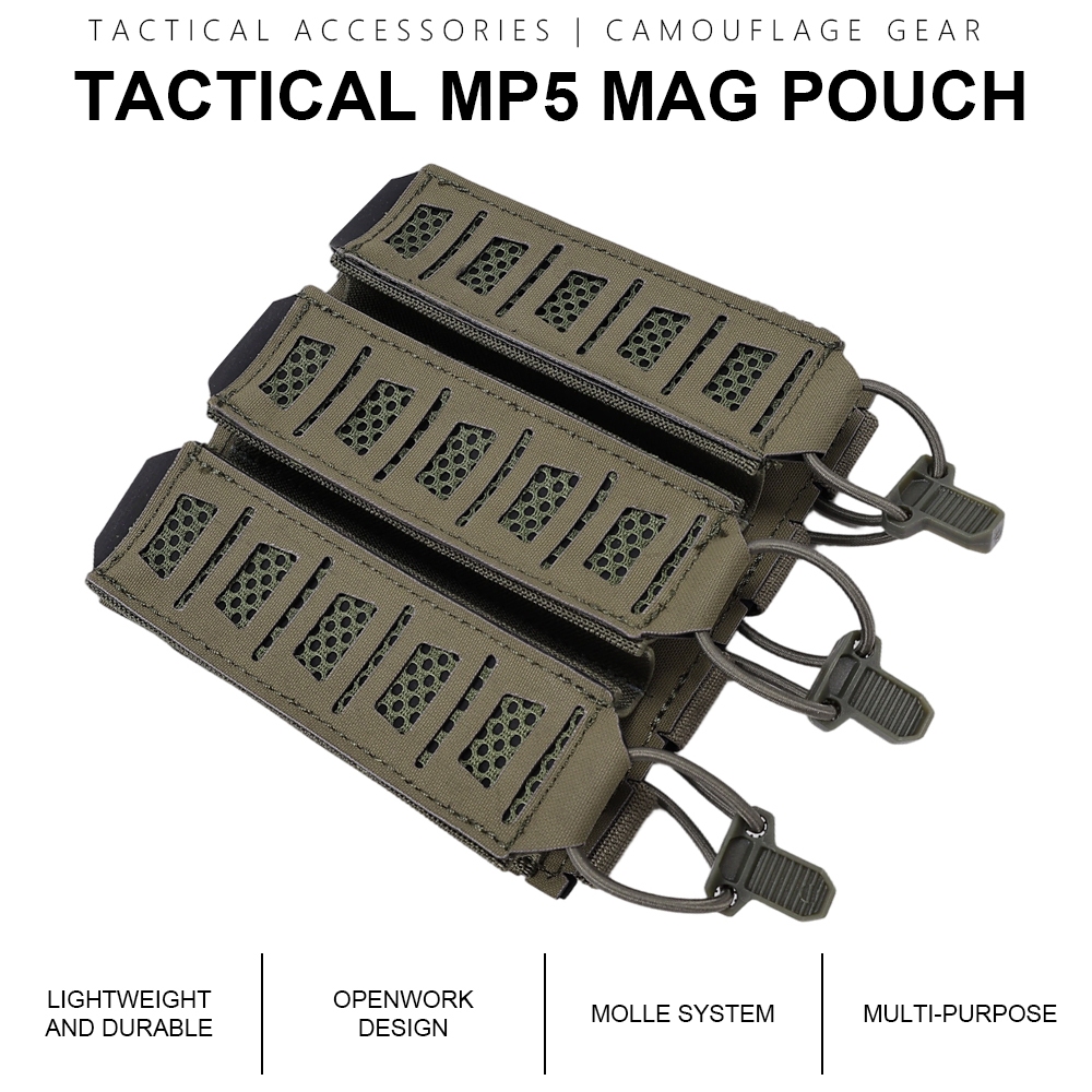 SINAIRSOFT Chiến Thuật MP5 / MP7 Tạp Chí Túi Có Dây Đeo Giữ Đàn Hồi Cho Vest Ngực Giàn Khoan Phụ Kiệ