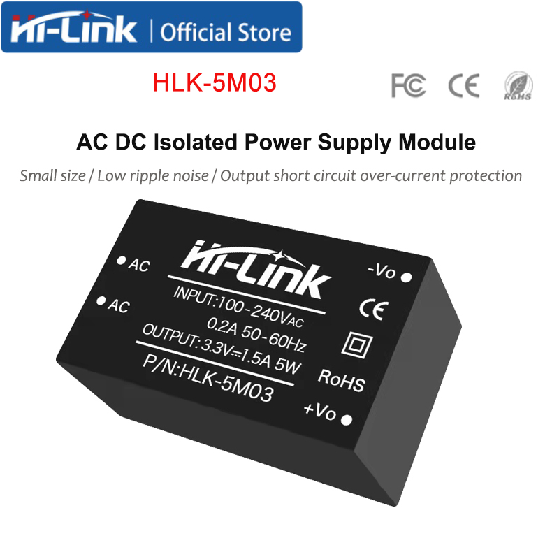 HLK-5M12 HLK-5M05 HLK-5M03 5W AC-DC 220V sang 12V / 5V / 3.3V Buck Step Down Power Supply Module Con