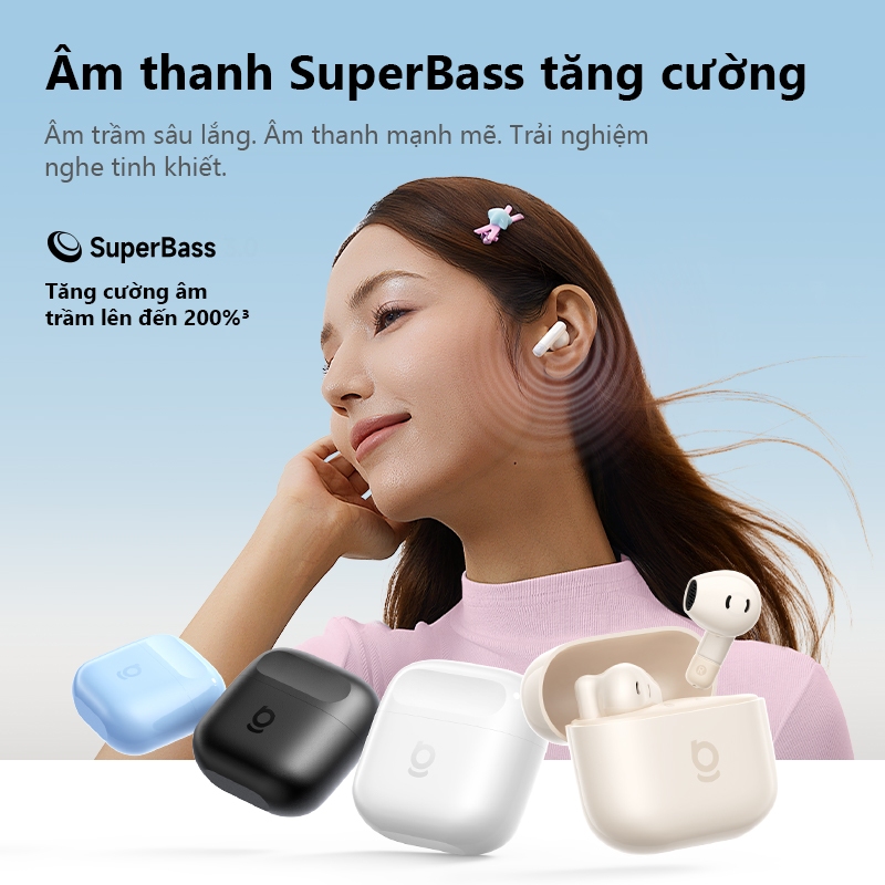 BASEUS E16 Bluetooth 5.3 Tai Nghe Không Dây  Chống Nước IPX4