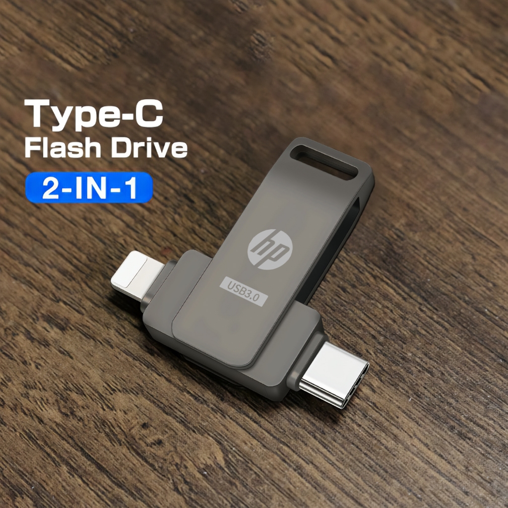 Ổ đĩa Flash HP dung lượng cao OTG (512GB / 1TB / 2TB) – Thẻ nhớ di động an toàn cho PC, Mobile, Tabl
