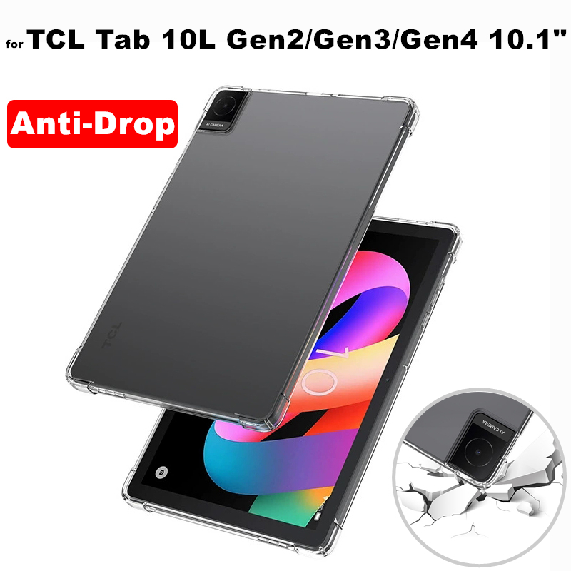 Dành Cho TCL Tab 10L Gen2 / Gen3 / Gen4 10.1 8492A 8193A 8483A Ốp Lưng Trong Suốt Túi Khí Silicon Mề