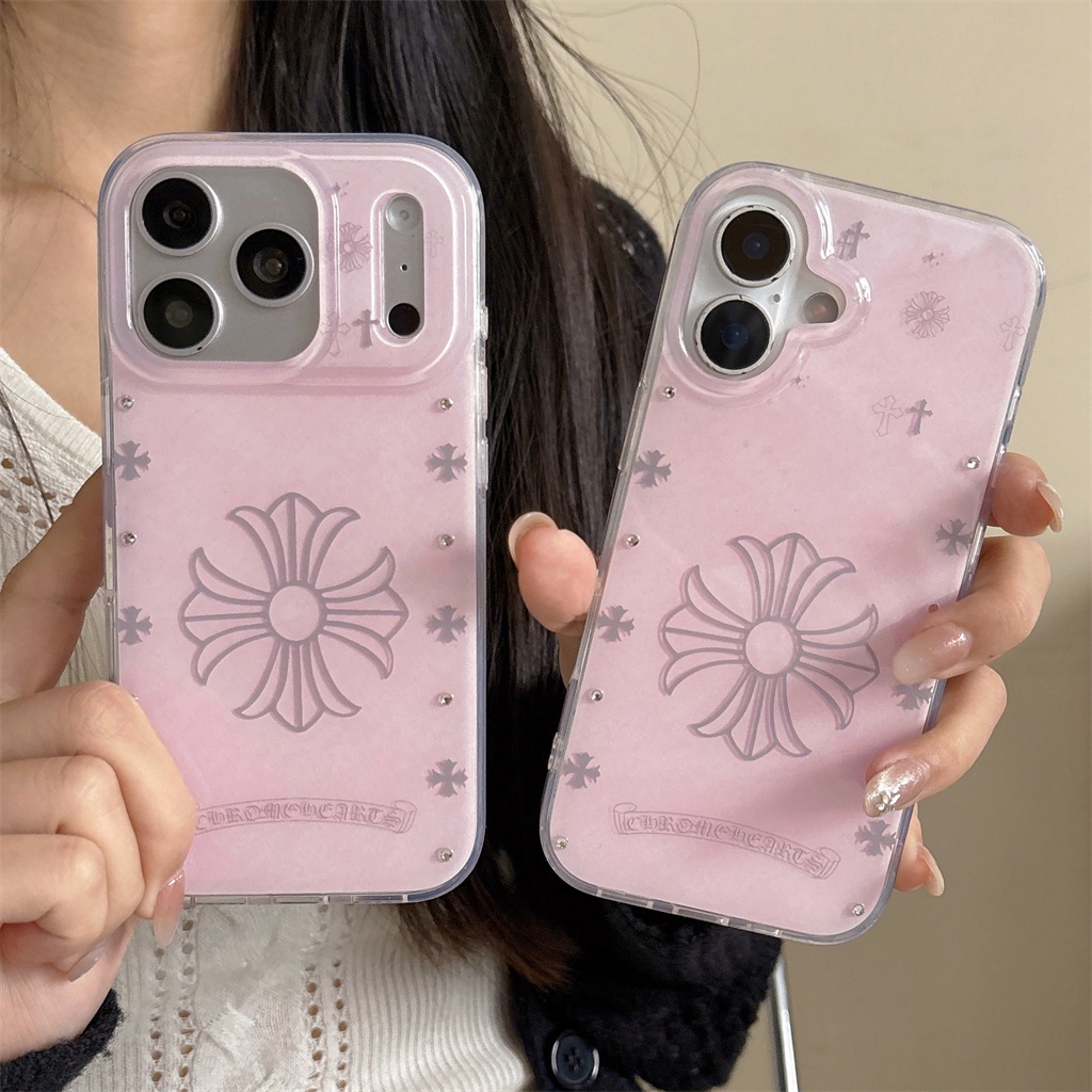 Ốp điện thoại iphone 17 Pro Max 16 Pro Max 15 Pro Max Dot Diamond Cross