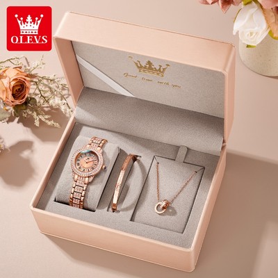 OLEVS Đồng hồ nữ chống nước Chính hãng thạch anh quà tặng sang trọng 9943s