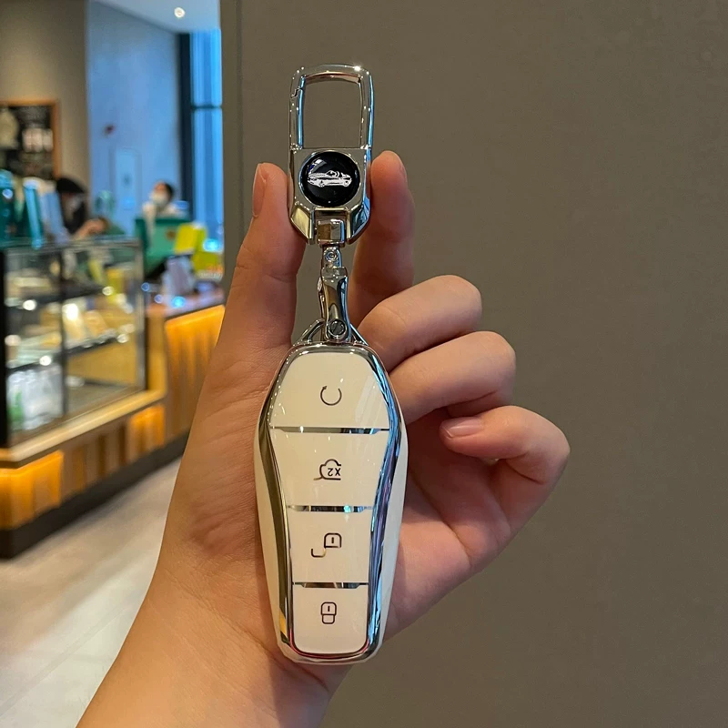 Chìa khóa TPU Fob có BYD Móc khóa cho BYD Atta 3 Dolphin Han Tang Qin Plus Seal
