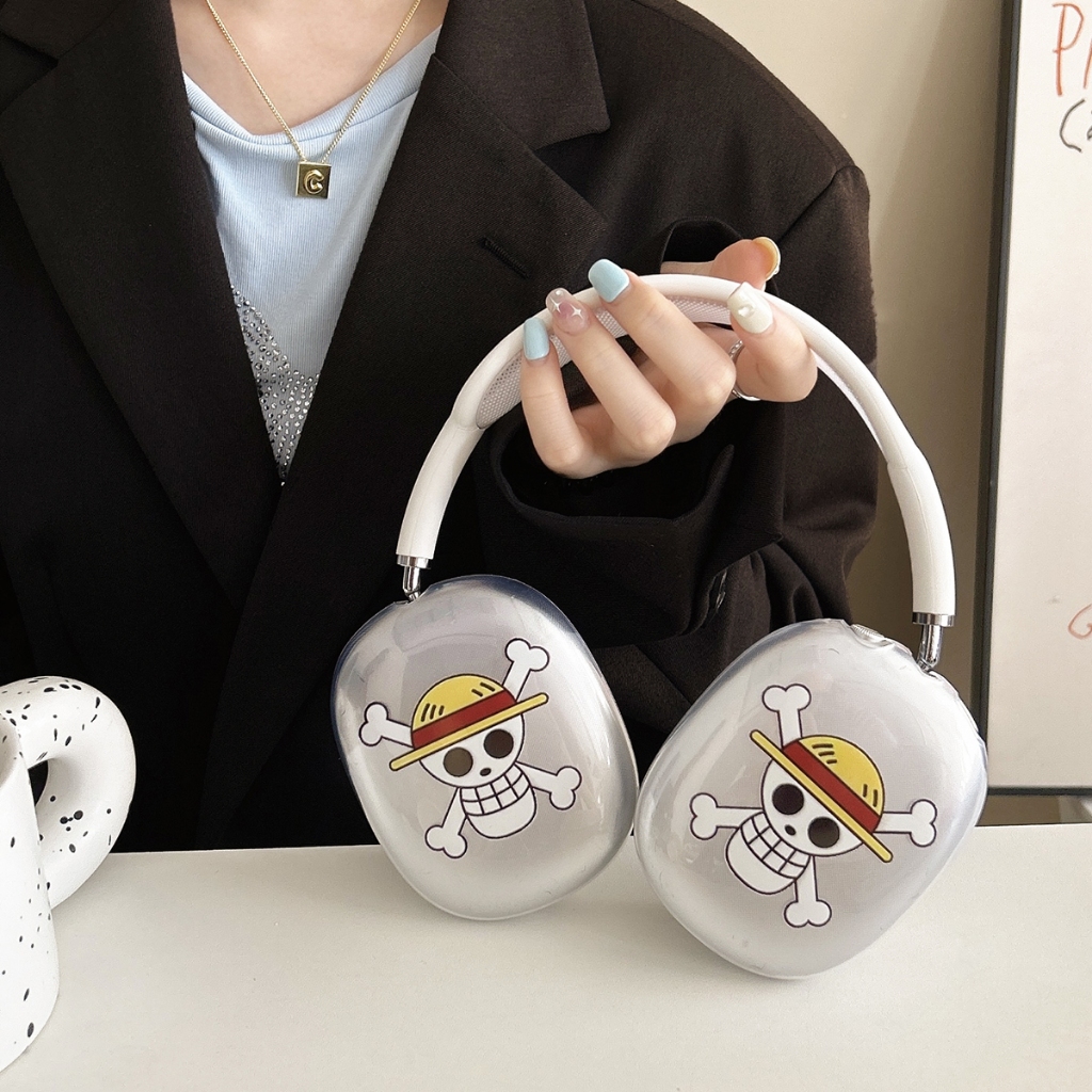 Ốp lưng One Piece Luffy Clear Airpod Max Airpod Max2 Vỏ tai nghe TPU chống sốc cho AirPods Max Max2