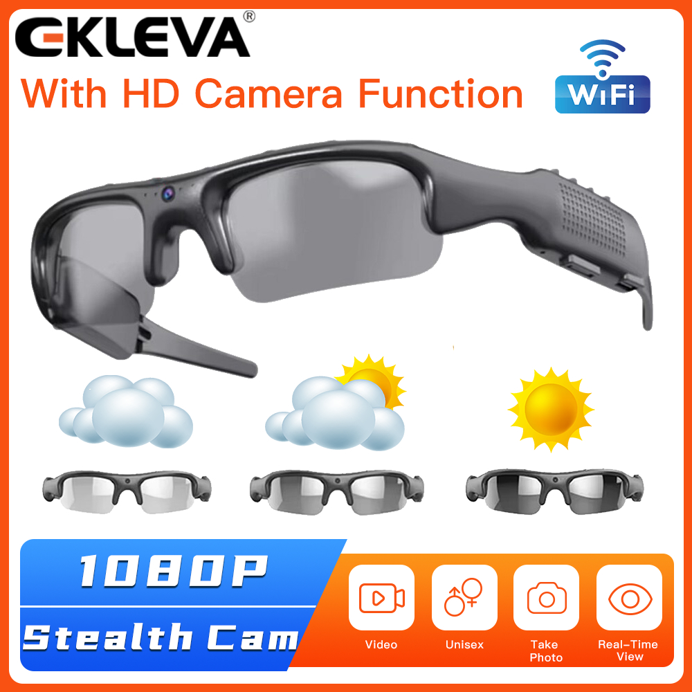 Đầu ghi Video EKLEVA 1080P HD Ứng dụng WIFI Camera DV thể thao ngoài trời, Kính thông minh, Góc rộng