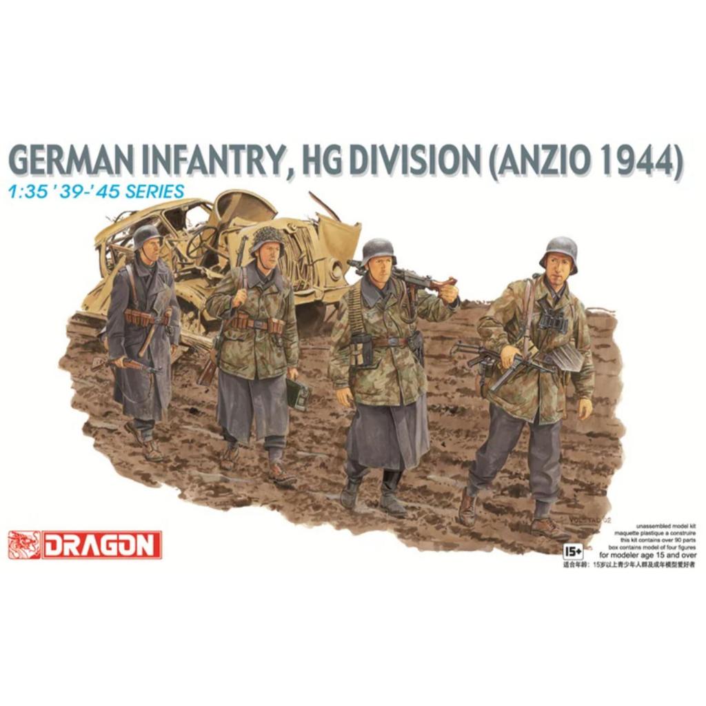 1 / 35 DRAGON Model 6158 Bộ binh Đức, Sư đoàn HJ (Anzio 1944)