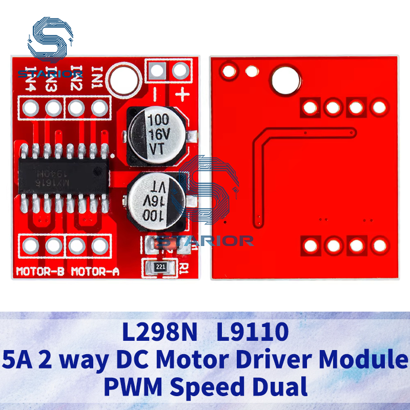 Mini L298N DC Motor Driver, MX1508 Mini Dual Channel 1.5A 2 chiều Bộ điều khiển tốc độ PWM Dual H-Br