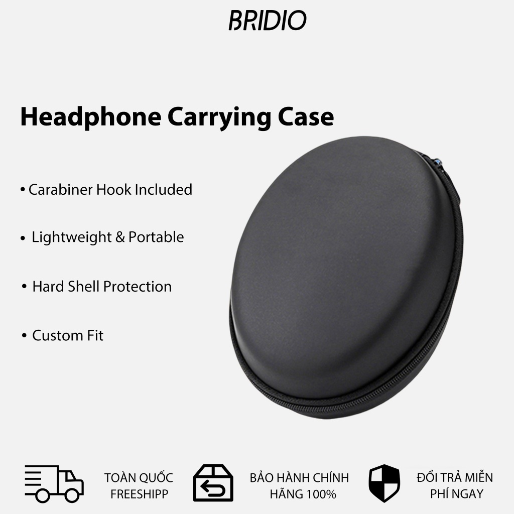 Bridio Túi Đựng Tai Nghe Gấp Gọn Tai Nghe Chụp Tai Cho Lenovo TH30, Lenovo TH10, Bridio TH30, Bridio
