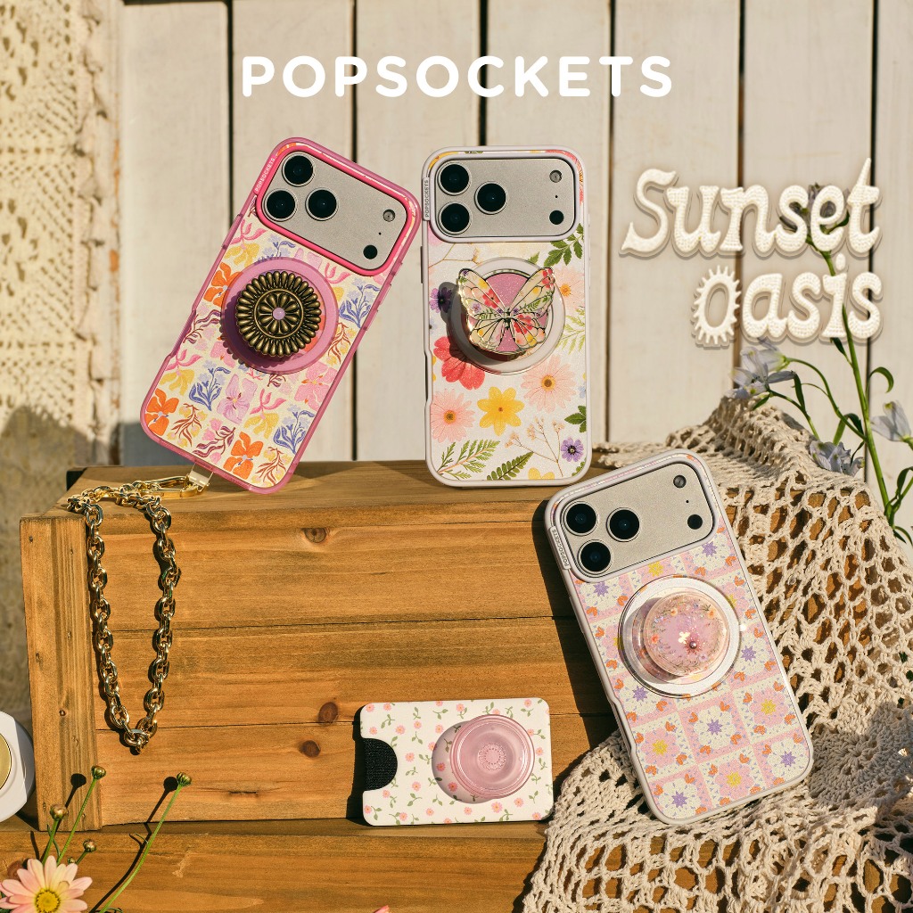 PopSockets Sunset Oasis PopGrip for MagSafe | The Premium Phone Grip | Best MagSafe iPhone Holder & 