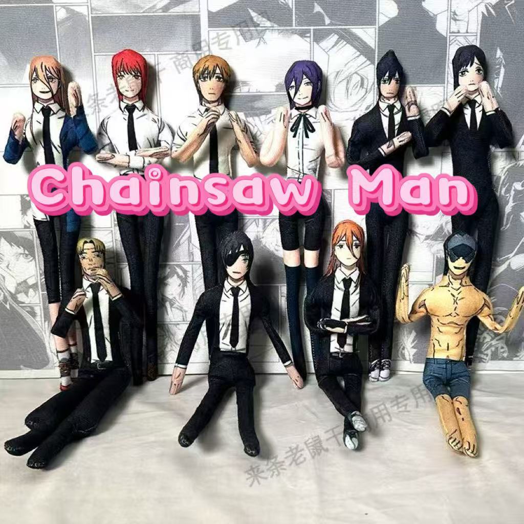 Anime Chainsaw Man Trừu Tượng Búp Bê Sang Trọng Dễ Thương Denji Pochita Makima Reze Power Đồ Chơi Nh