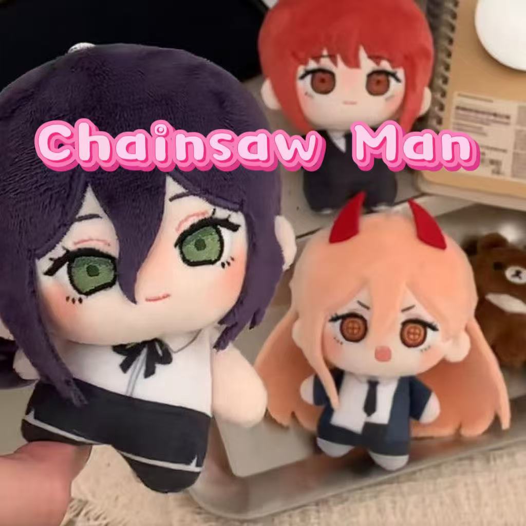 Anime Cưa Xích Người Búp Bê Sang Trọng Dễ Thương Reze Power Makima Đồ Chơi Nhồi Bông Móc Khóa Sang T