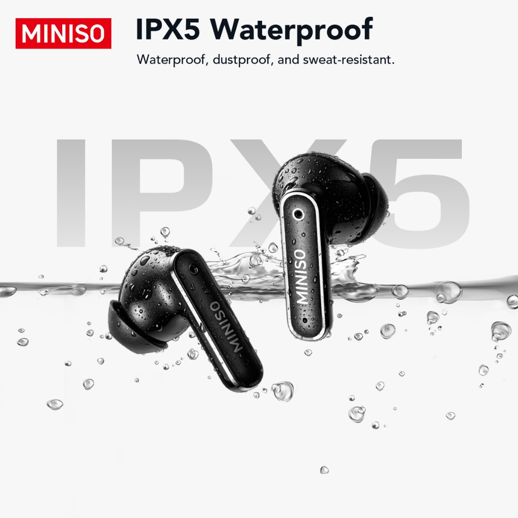 Bảo hành một năm Tai nghe Bluetooth MINISO MS128 ANC Giảm tiếng ồn kép HD Tai nghe không dây màn hình lớn Chất lượng âm thanh HiFi IPX5 Life Chống nước Tuổi thọ pin dài | BigBuy360 - bigbuy360.vn