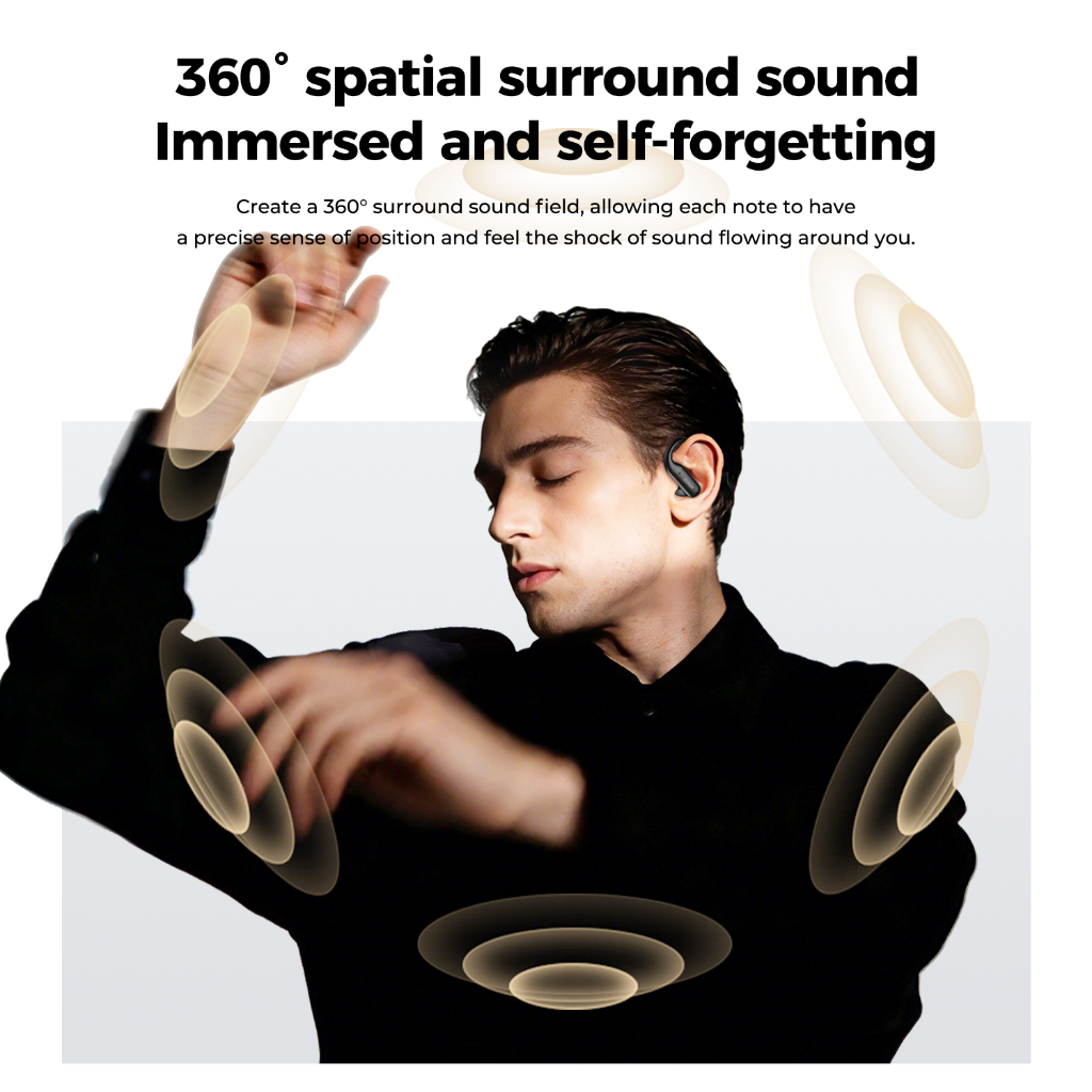 MINISO MS219 Tai nghe OWS Tai nghe Bluetooth 6.0 Tai nghe thể thao Tai nghe không dây Âm thanh HiFi Stereo Chất lượng âm thanh Hi-Fi Tai nghe chống ồn | BigBuy360 - bigbuy360.vn