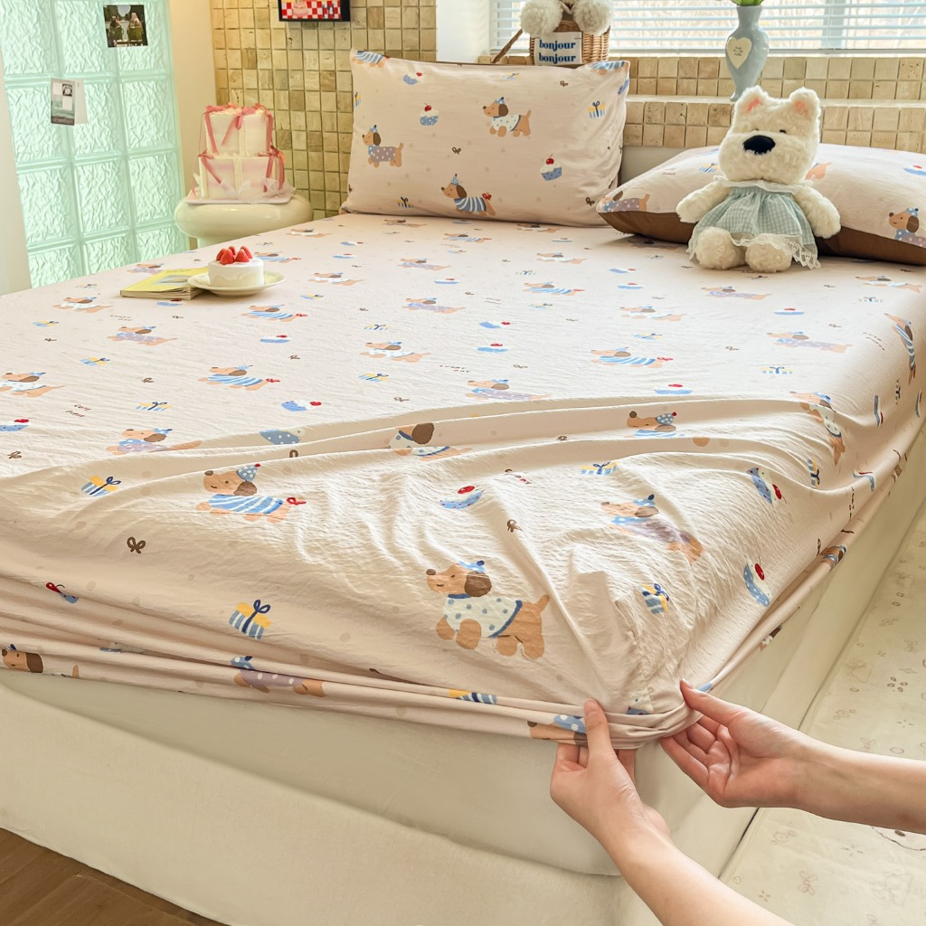 Chó xúc xích Coke Vải in hai lớp Tấm trải giường Đơn / Siêu đơn / Queen / King Size Drap giường Cadar | BigBuy360 - bigbuy360.vn