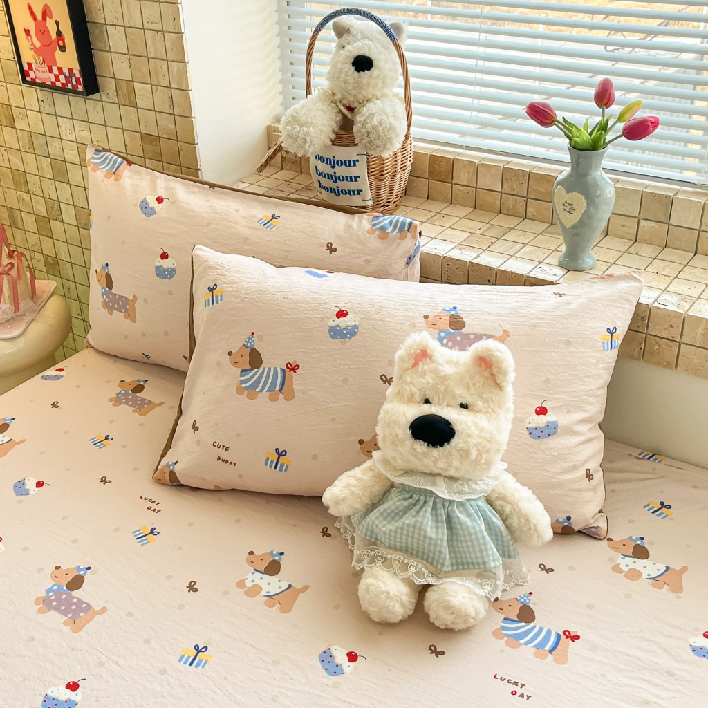 Chó xúc xích Coke Vải in hai lớp Tấm trải giường Đơn / Siêu đơn / Queen / King Size Drap giường Cadar | BigBuy360 - bigbuy360.vn