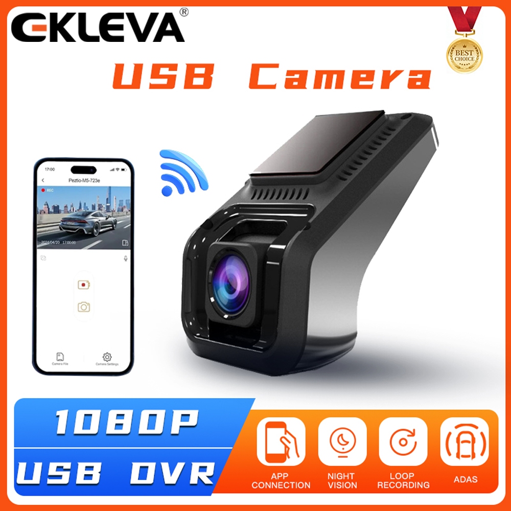 EKLEVA Camera Hành Trình Xe Hơi DVR Full HD 1080P Cảm Ứng G