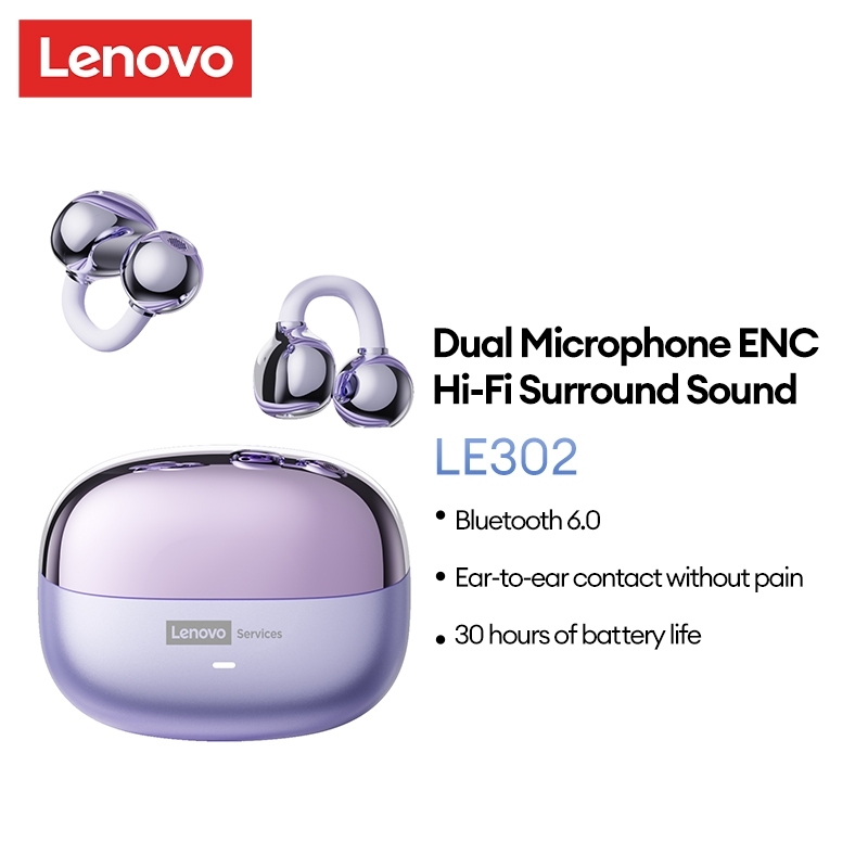 [Sticker cho ăn]Tai nghe Bluetooth Lenovo LE302 IPX5 Chống nước HIFI Chất lượng âm thanh Thoải mái khi tập thể dục | BigBuy360 - bigbuy360.vn