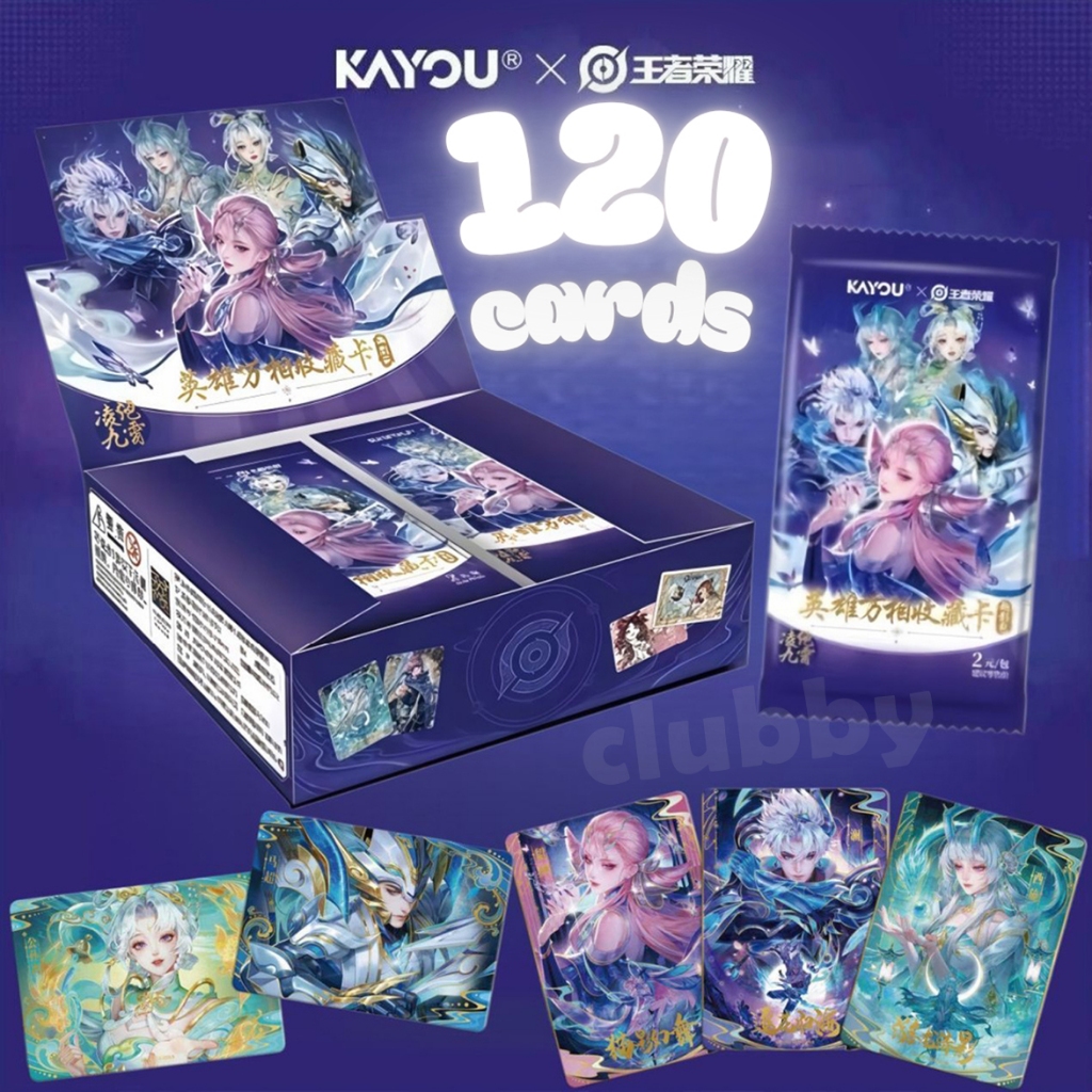 120 thẻ honor of kings KAYOU Zhao Yun hiếm CR/UR/SSR card game King of Glory đồ chơi bé trai quà