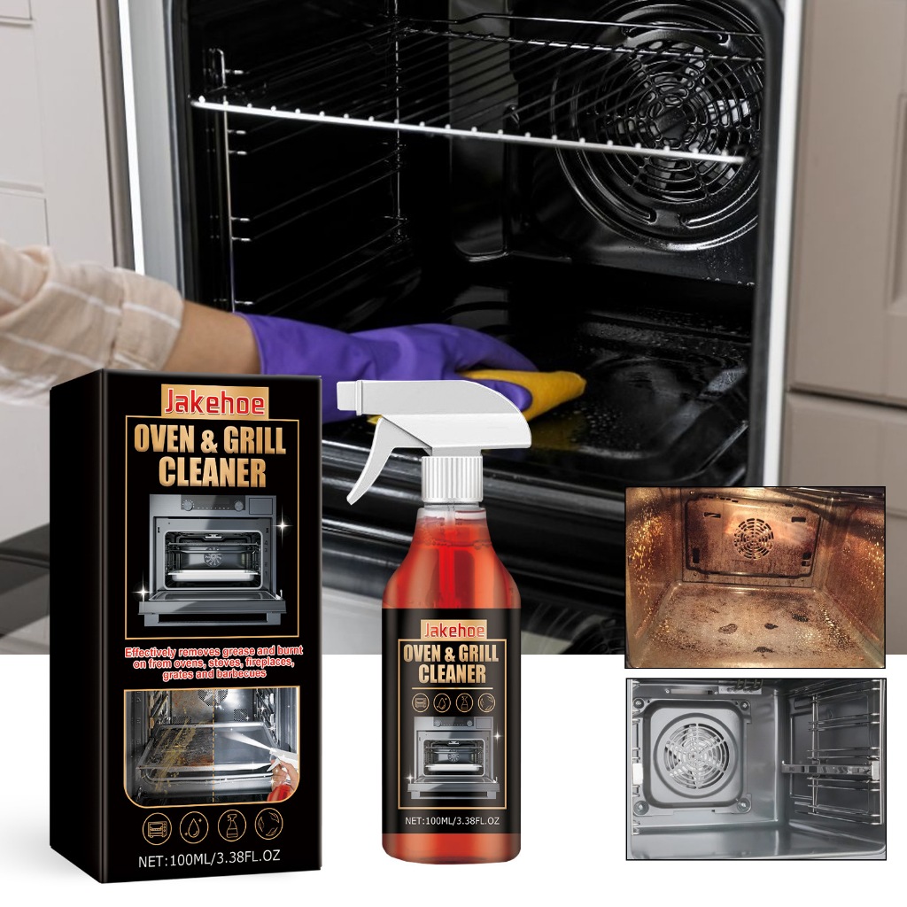 Jakehoe Oven & Grill Cleaner Spray - Grill Cleaner Grease Removers Pro Cleaning 100ml