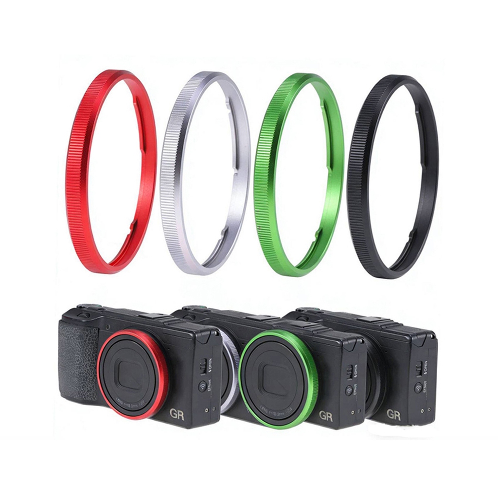 Vòng trang trí ống kính Vòng ống kính máy ảnh Vòng trang trí bảo vệ kim loại cho Ricoh GR2