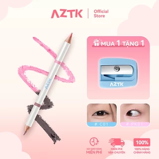 AZTK Bút Tạo Bọng Mắt 2 Đầu Aegyo Sal Nhũ Lì Tự Nhiên Lâu Trôi Dễ Kẻ 600mg