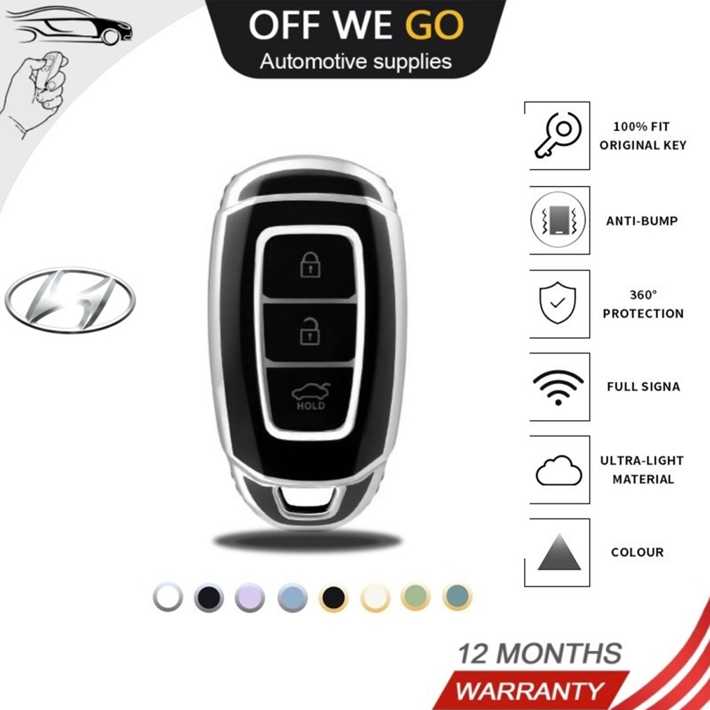 ốp chìa khóa Huyndai Accent 2021 - 2022 , Elantra Bao da cho chìa khoá Accent / KoNa / Santafe Hyund