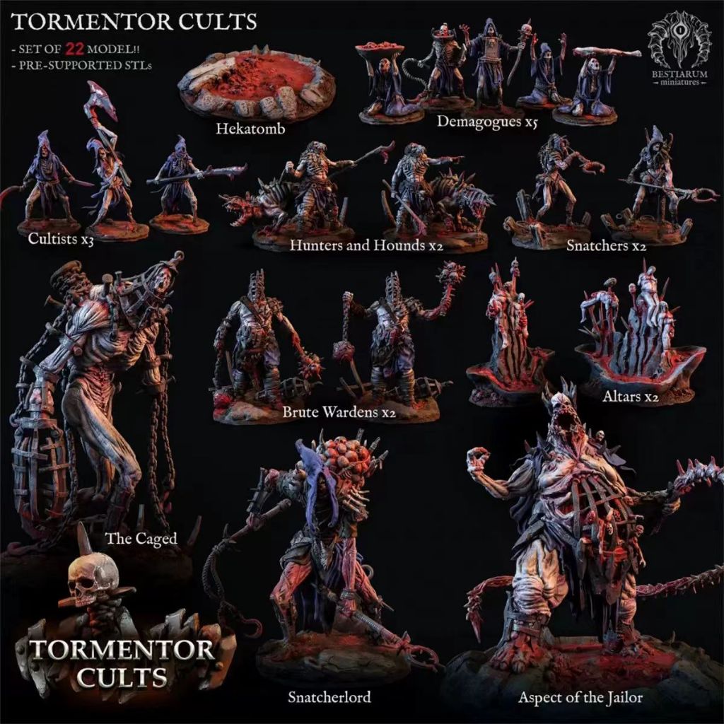 Cult Worshiper Dungeons and Dragons dnd Running Team Board Game Mô hình mảnh cờ vua JVOE