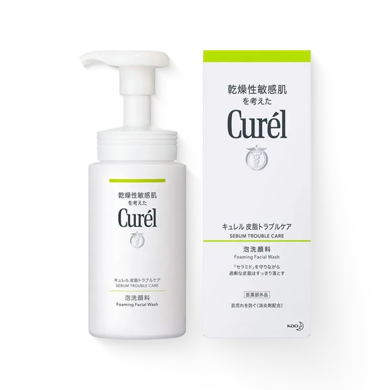 Sữa Rửa Mặt Tạo Bọt Kiểm Soát Dầu Curel 150ml