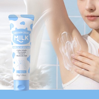 Kem làm sáng da nách sữa LAIKOU 30g Alpha-Arbutin & Niacinamide | Kem dưỡng trắng & làm mịn da cho nách, đầu gối & khuỷu tay - Hydrat hóa sâu với Vitamin C