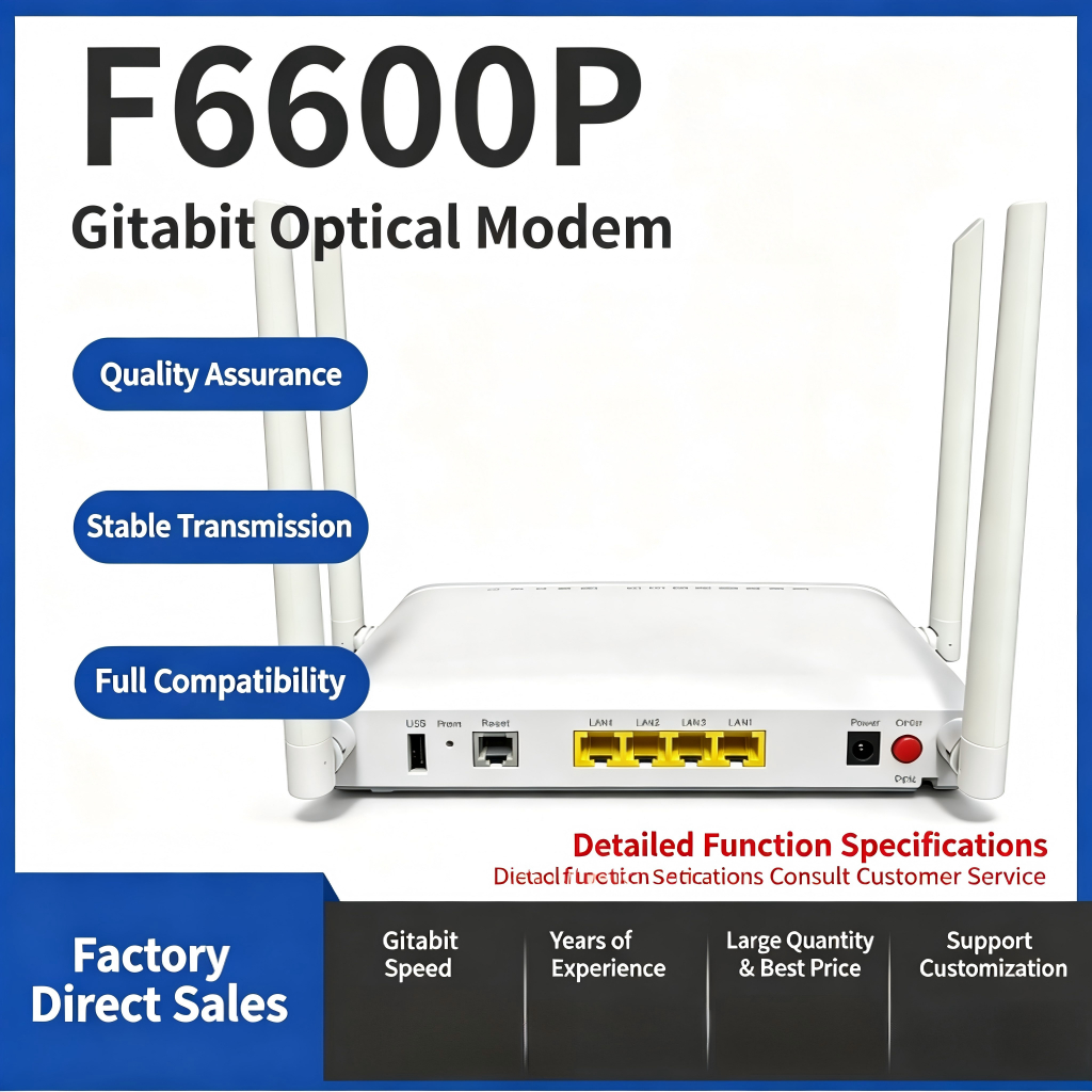 F6600P Bốn Ăng Ten 4GE + 1TEL + WIFI 2.4 / 5G Cung Cấp Độc Quyền Ngoại Thương