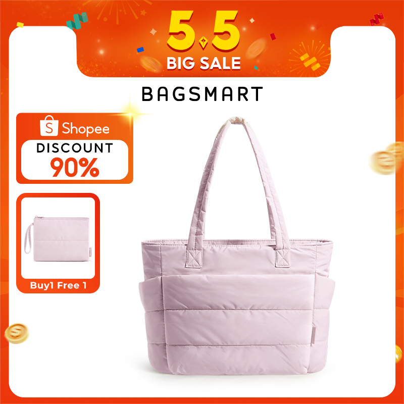 BAGSMART Túi Tote dành cho nữ, Túi đeo vai chống thấm nước nhẹ, Du Lịch Nhẹ Gọn Đa Năng, Đi Học,Túi 