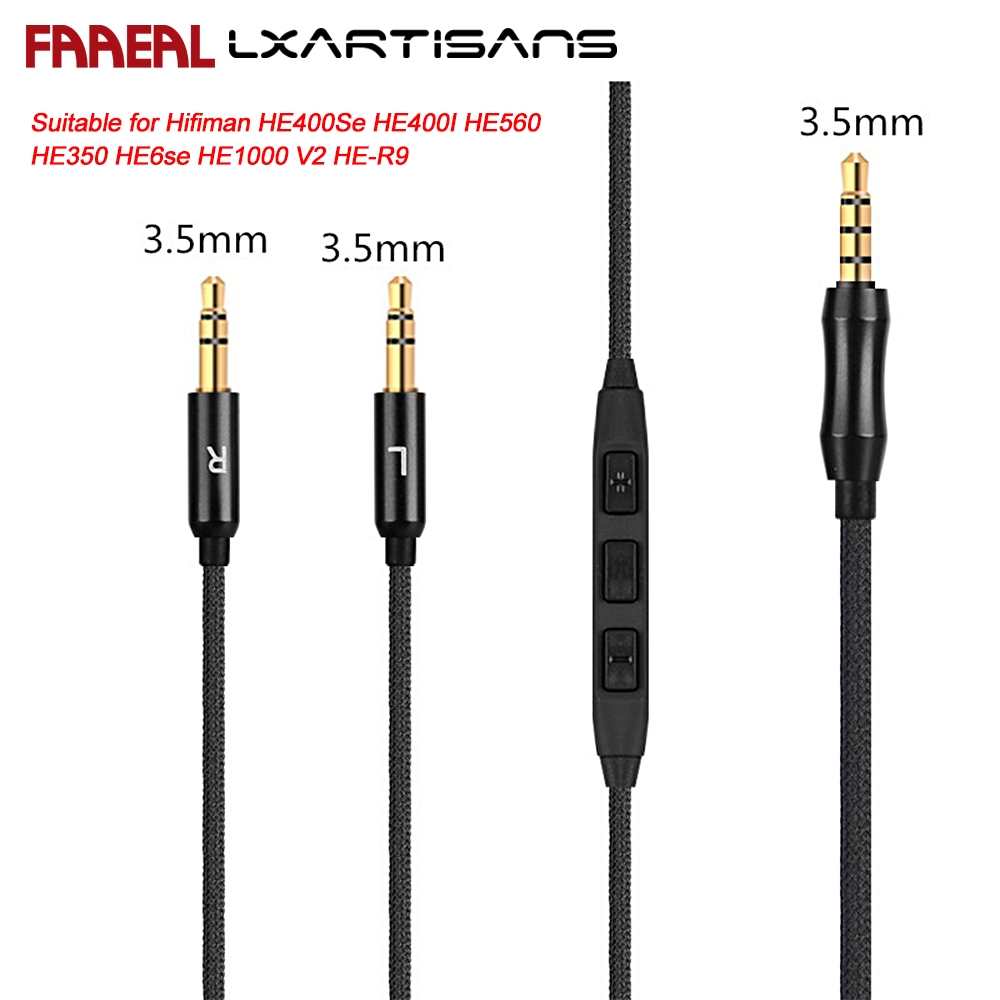 Cáp thay thế tai nghe FAAEAL LXARTISAN Đầu nối kép 2.5mm / 3.5mm Âm thanh nổi Aux OFC Dây nâng cấp â
