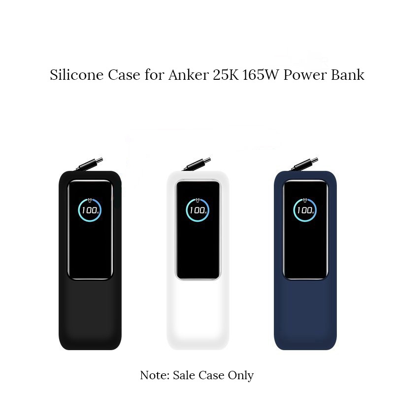Ốp Bảo Vệ Silicon Cho Anker 25K 165W Power Bank Chống Sốc Chống Trơn Trượt Mềm Cho Power Bank A1695 