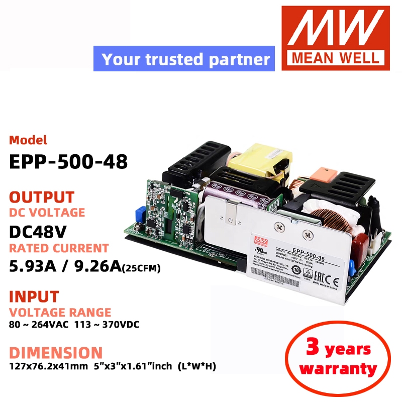 MEAN WELL EPP-500-24 EPP-500-12 EPP-500-48 EPP-500-15 EPP-500-36 LOP-500 Meanwell Chuyển mạch Nguồn 