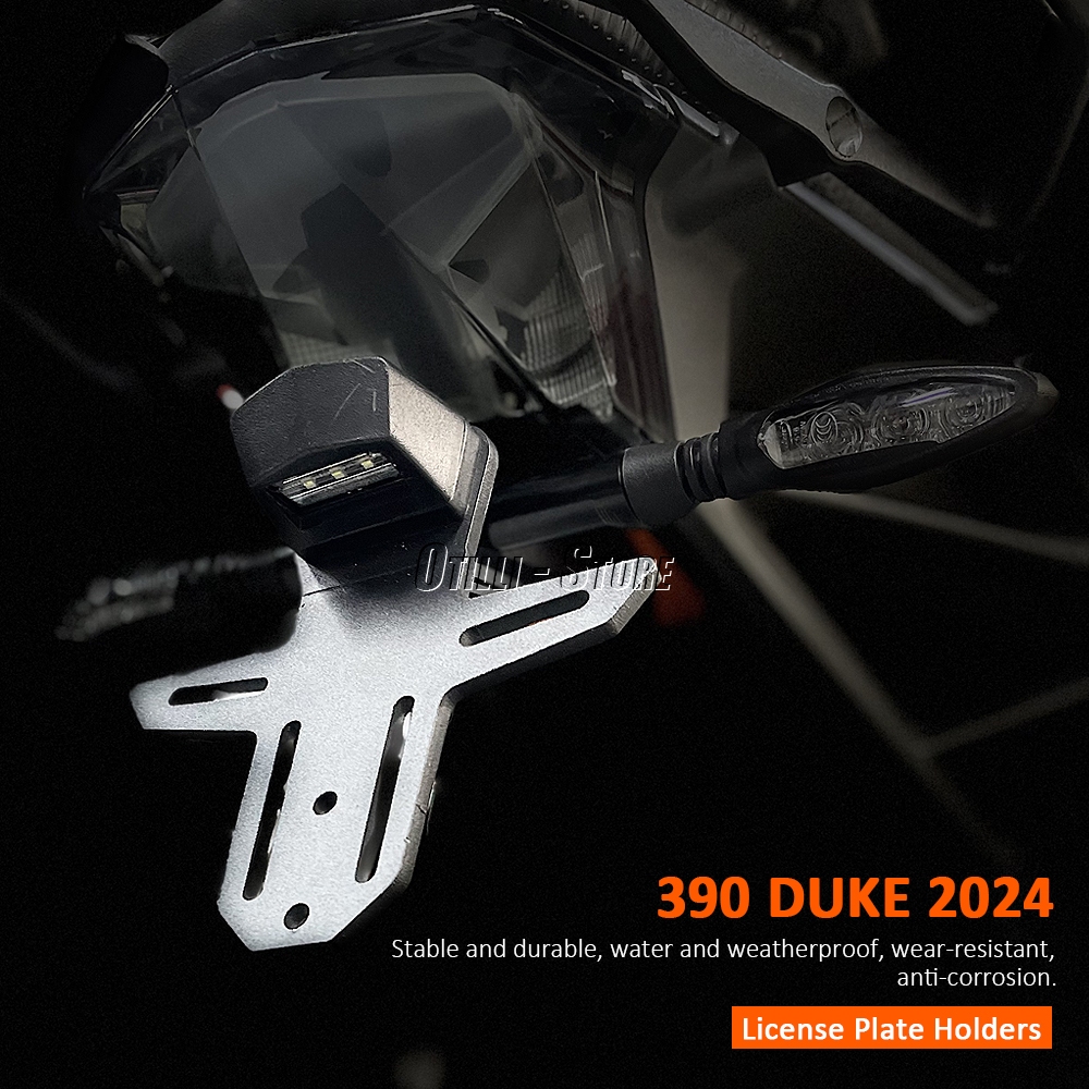 Dành Cho KTM 390DUKE 390Duke Duke 390 DUKE 2024 Xe Máy Mới Phía Sau Biển Số Giá Đỡ Đuôi Tidy Fender 