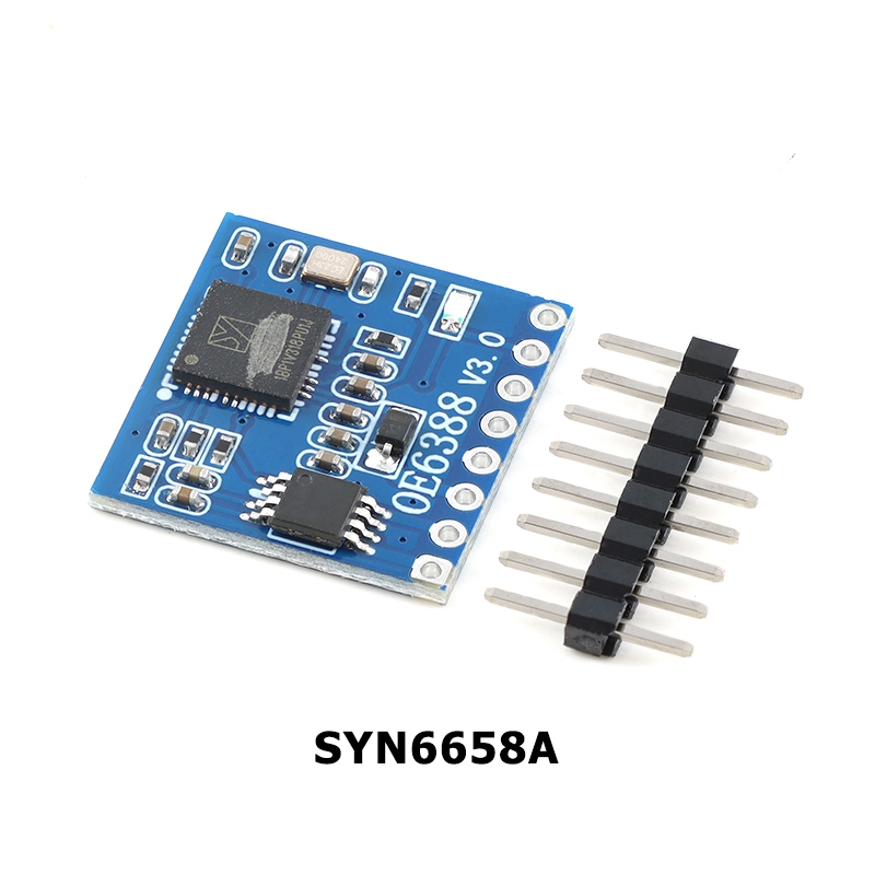 SYN6658A Mô-đun tổng hợp giọng nói TTS Trung Quốc UART TTL 6 giọng nói 3W Amp Polyphone Định hướng B